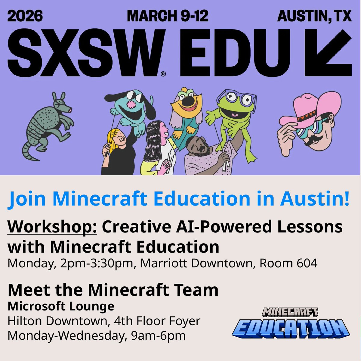 Minecraft Education tweet media