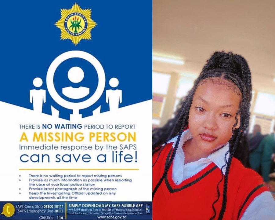 #sapsGP The police is requesting the public's assistance in locating 15-year-old Brooklyn Nasley Lalla who was reported as #missing on 05 March 2026.

Lalla was reportedly last seen on 04 March 2026 when she left home for school wearing uniform.  Preliminary investigation