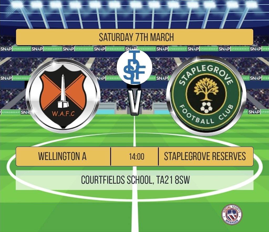 Staplegrovefc's tweet photo. ⚽️ SOCCER SATURDAY! ⚽️

1sts and Reserves in action tomorrow;

1sts v @StockwoodGreen @ Manor Road, TA2 6EQ - 15:00pm Kick Off - @somersetcfl Prem

Reserves v @Wellington_AFC A - 14:00pm Kick Off - Courtfields School, TA21 8SW- TDSFL Prem

UTG 

⚽️💚💛

#SoccerSaturday #UTG https://t.co/NZTi7dmvFz
