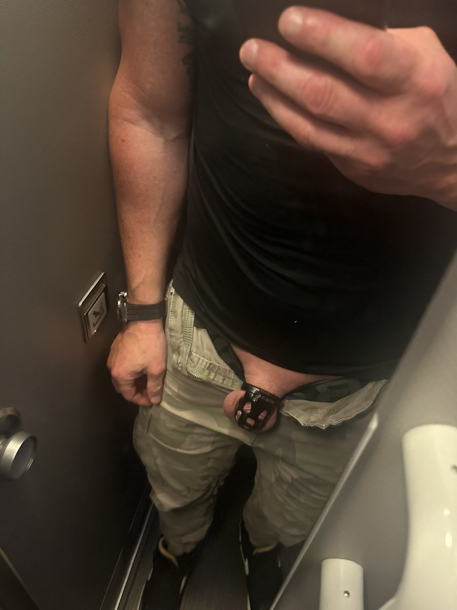 Being permanently caged means you never take your cage off. I remember asking Sir what do I do when I go through security at the airport? He said, what do you mean what do you do? you go through… I said what if they see my cage? he said, be a good boy and tell the truth…your