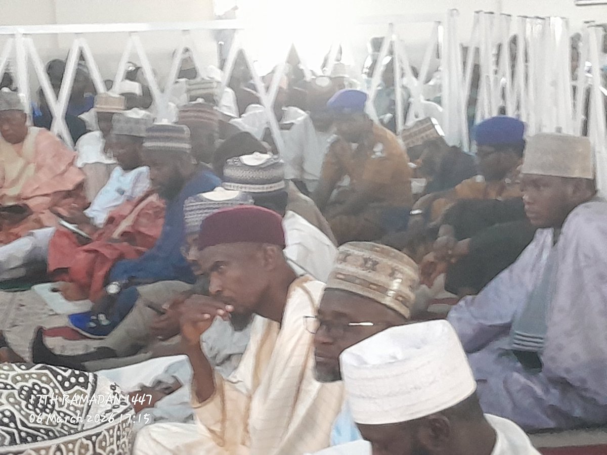 MM_Auwal's tweet photo. FRIDAY, 17TH RAMADAN 1447 EQUIVALENT TO 6TH MARCH, 2026

Tafsir at Gwallaga Juma'at Mosque, Bauchi with @DrMSaniR_Lemo 
A yaune Majalis ya ƙarɓi bakoncin baki daga Jihar Kano, Allah ya baku lada sannan ya maishe ku gida lafiya. 

Jazakallah ya Sheikh https://t.co/82T8BHlMTN
