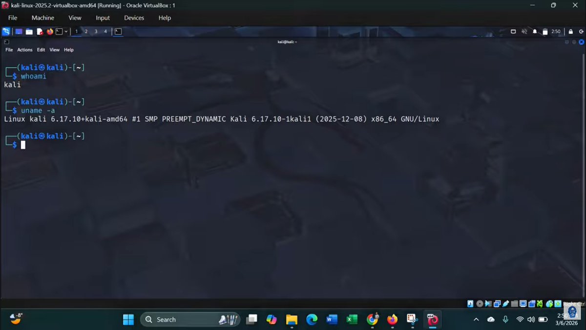 Bunmi_xoxo's tweet photo. Day 50/100: Setting up your first virtual machine: Installing Kali Linux in VirtualBox
So glad I made it this far🥹🎉
@VictorAkinode @VAInitiatives
#100DaysCybersecurityChallenge #100DaysWithVictorAkinode #100DaysWithVA #100DaysWithVAI #100DaysCybersecuritywithVA https://t.co/H9TqyTmadH