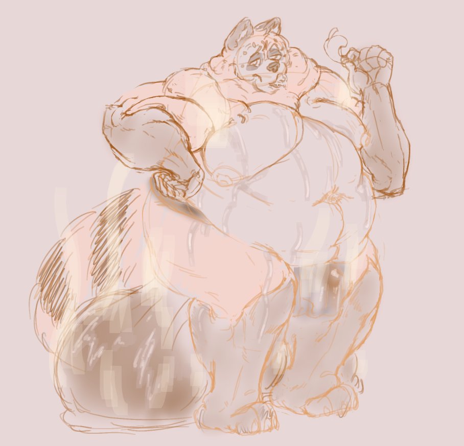 StinkyAce's tweet photo. A little musky sketch of  https://t.co/wNKGoS76fG a gassy alt coming later~
#Musk #sweaty #hyperballs #dadbod https://t.co/SKpP9DsCuJ