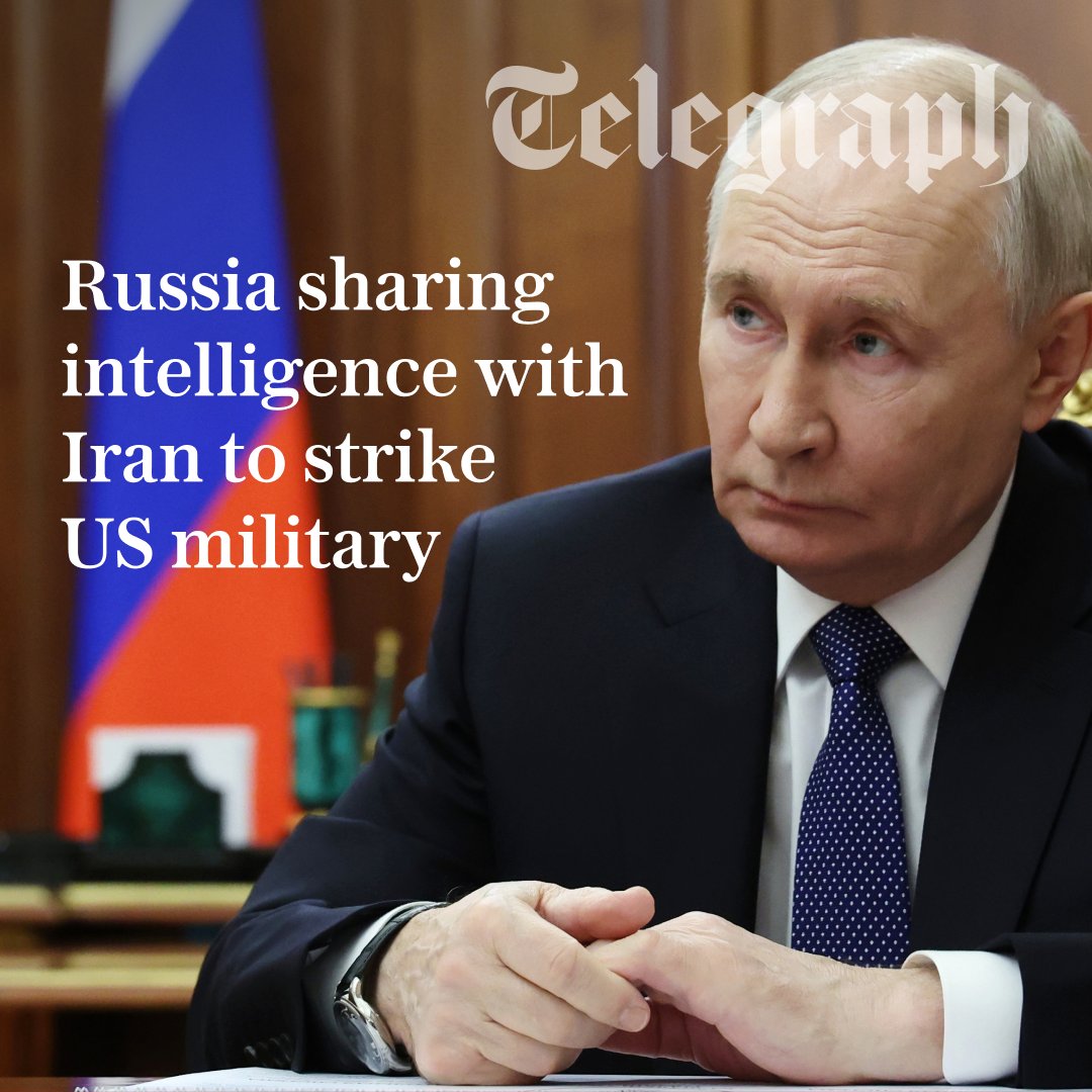 🔴 The information shared by Russia allowed “sophisticated” attacks by Iranian missiles and drones against US radar facilities, warships and aircraft

Find out more ⬇️
telegraph.co.uk/us/news/2026/0…