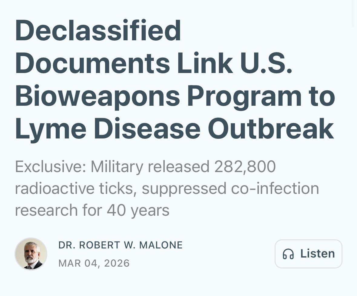 Maveapproach's tweet image. 🚨UPDATE: CIA declassified documents show “operation mongoose” was a 1960s CIA operation aimed at overthrowing Fidel Castro in Cuba using bioengineered ticks weaponized with Lyme disease. 

This was a precursor to the Lyme disease outbreak in Lyme, CT. 

Also a secret US army lab