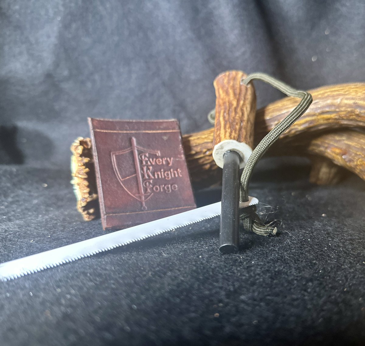 EKForgeLLC's tweet photo. This one is headed to Katie in DC.  May all your campfires start easy, burn bright, and keep you warm.

#preparedness #bugoutbag #Hunting #Fishing #Hiking #Prepper #firestarter #camping #campfire #ferro #ferrorod #ferrorods #fireskills #bushcraft  #survival #outdoors #nature https://t.co/1wiBz8TSyw