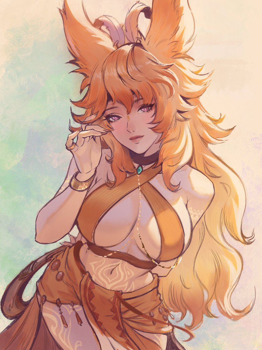 Laufilla Sakari - I love drawing bunnies >w< #FFXIV #Viera