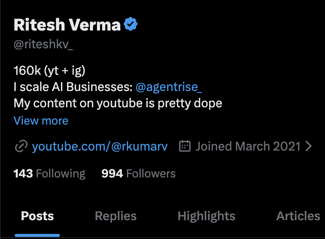 Ritesh Verma tweet media