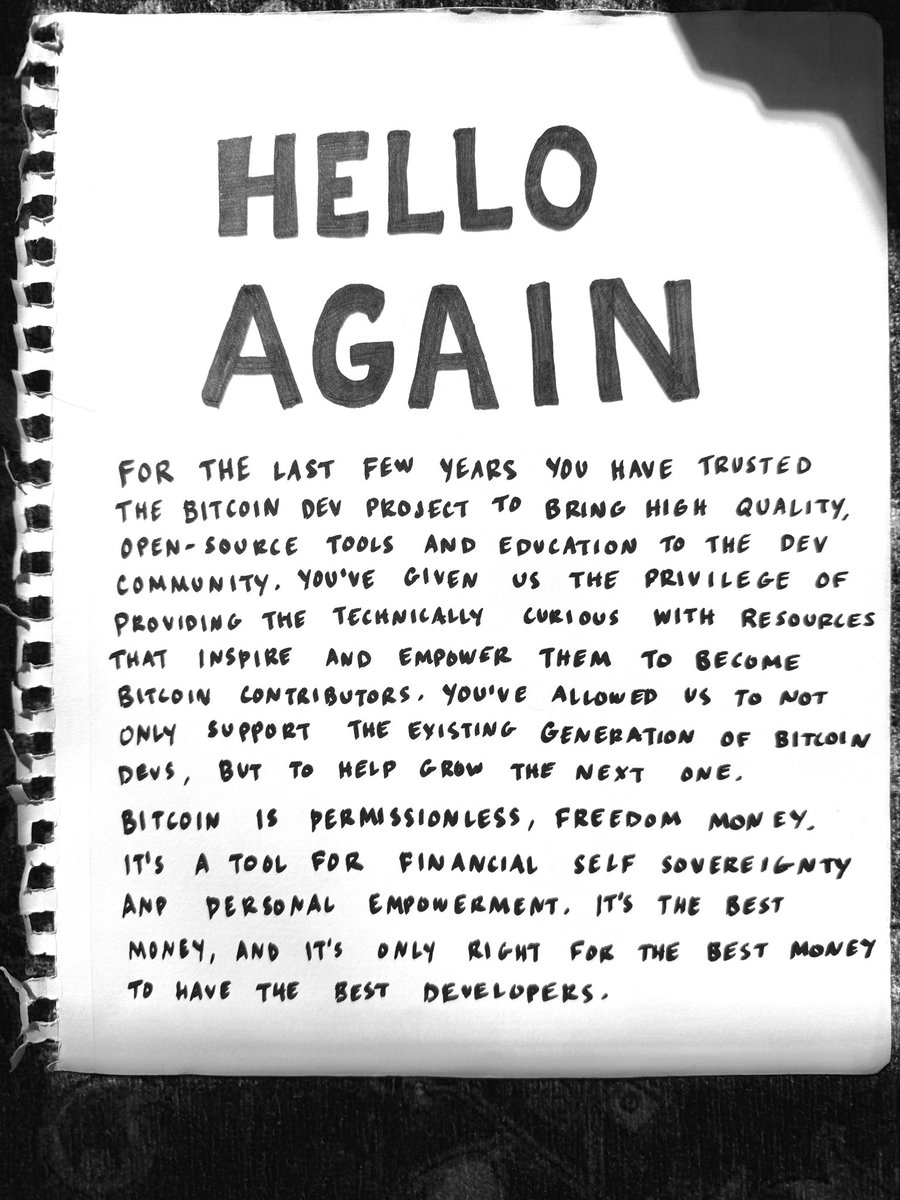 Bitcoin Dev Project tweet media