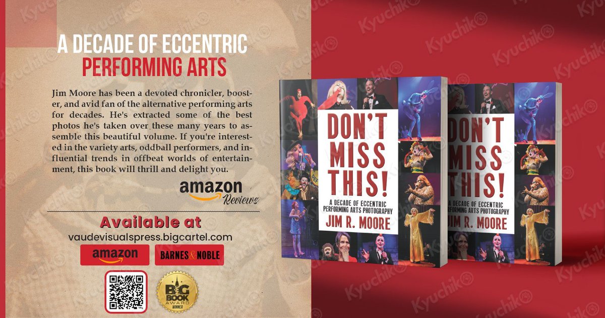 🎉📚 Excited to announce that we're the WINNER of the NY Big Book Award! 🏆 Dive into over 200 captivating photographs capturing the eccentric performing arts scene in NYC over the last decade. Get your copy now at bit.ly/3qONneI for next-day shipping! 🌟 #NYC #eccent
