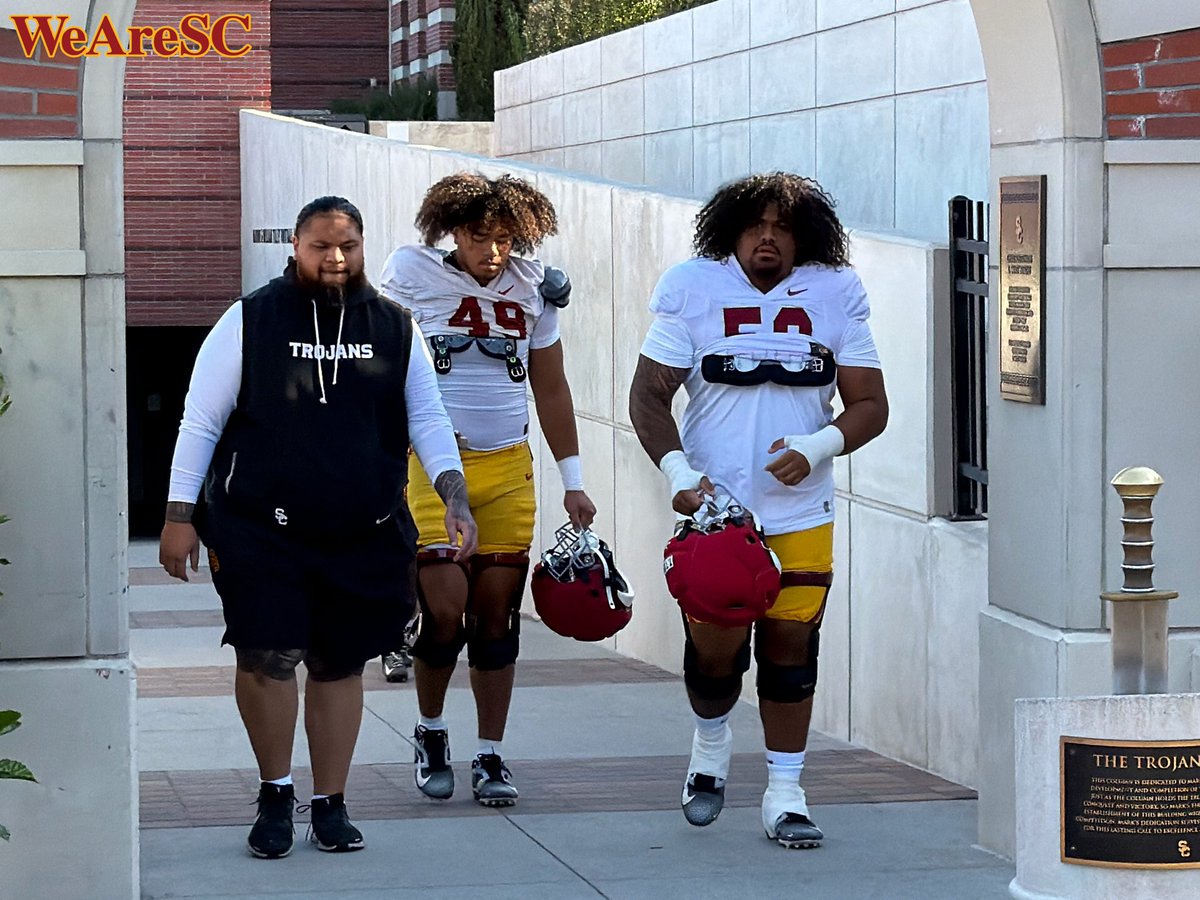 Uce Crew!! ✌🏼 

Coach Dogg, Simote Katoanga &amp; RomTom Topui <a href="/On3USC/">WeAreSC</a>