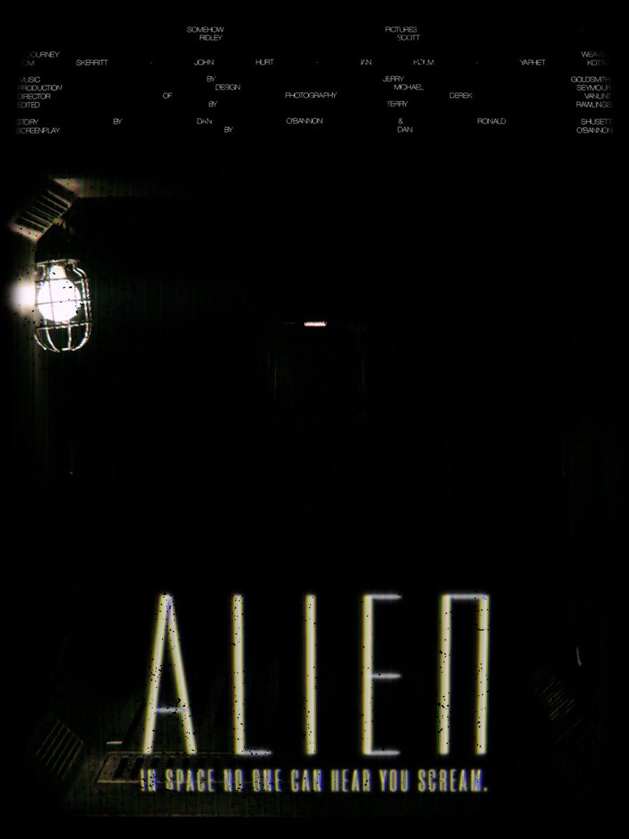 somehowbrasil's tweet photo. O primeiro filme é o Alien: o Oitavo Passageiro

A ideia é como seriam os filmes se eles fossem lançados no nosso universo.

Então, eu vou postar os filmes "em cartaz" que estarão "passando" no cinema do nosso universo (acho que deu pra pegar um pouco a ideia kkkkk) https://t.co/OY1Tu4b7zn