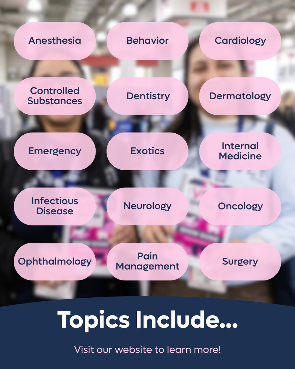 USVetShows's tweet image. The official New York Vet 2026 Clinical Program is here! 🩺🥳

Head to the link below to explore the full schedule of clinical sessions coming your way this October 🐕
eu1.hubs.ly/H0spW7-0

#VetMed #VeterinaryEducation