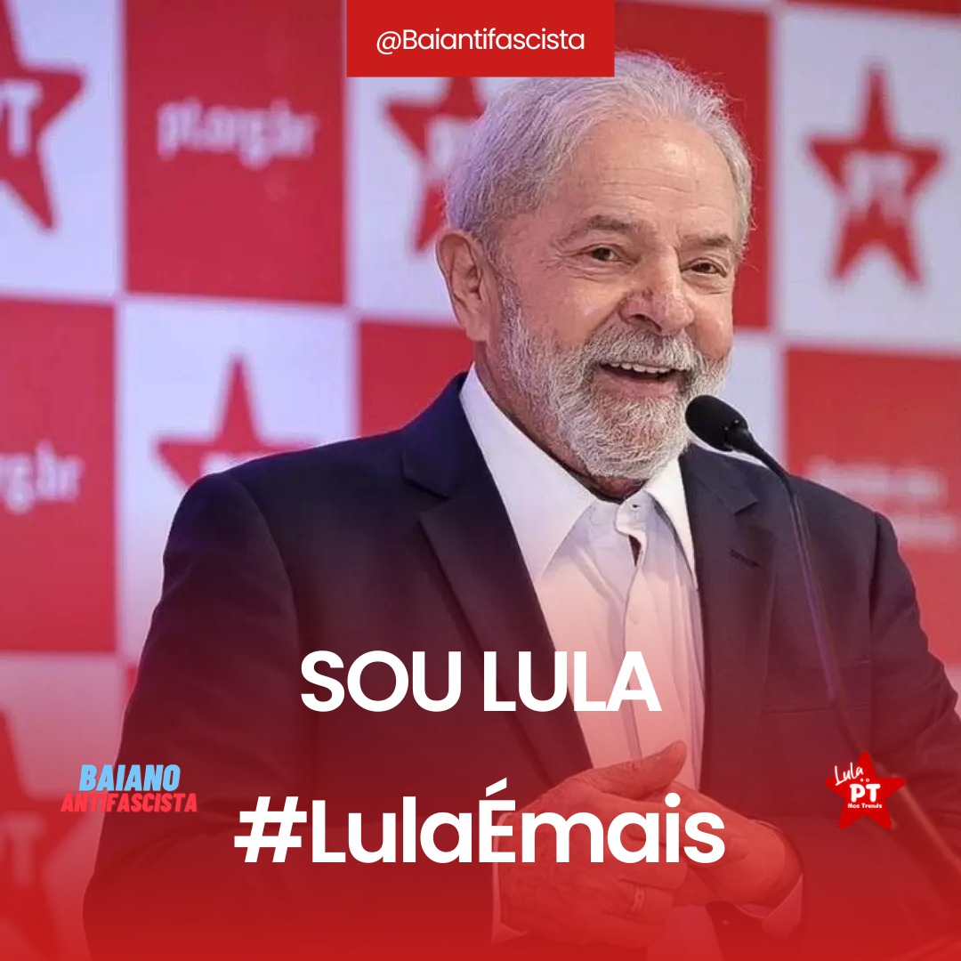SOU LULA
#LulaÉmais
🚩1⃣3⃣🚩