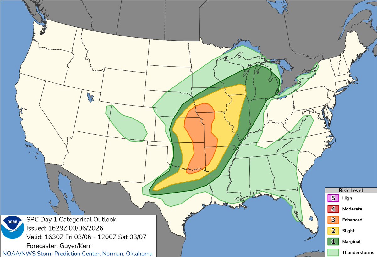 NWS Storm Prediction Center tweet media