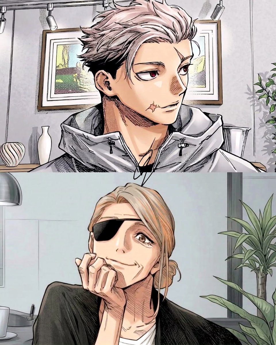 by_kayzer's tweet image. After all, Kugisaki didn't do so badly in life; she's aged very well. Come see my grandma! 😂 The more wrinkled the raisin, the sweeter the fruit.
#moduloSpoilers #modulo25 #JujutsuKaisen #JujutsuKaisenModulo