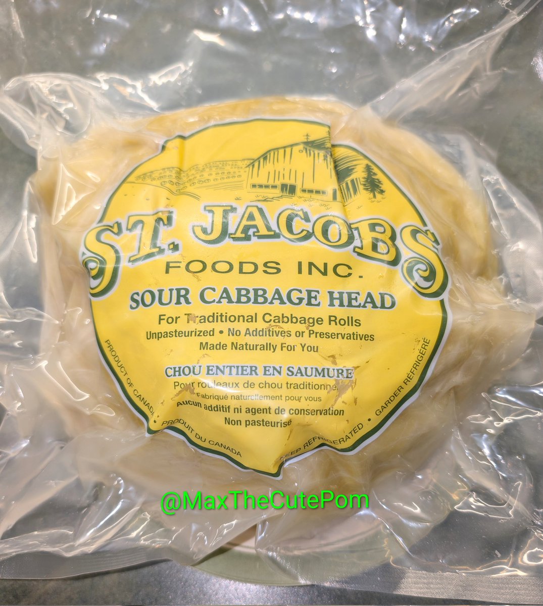 MaxTheCutePom's tweet photo. #LazySourCabbageRolls for
#SupperTime tonight! 😍💕
Thank you St. Jacobs! We have our own
#SourCabbage company here in #Sask but they leave the core in the #CabbageHeads
It's a lot less work not to have to remove the core
Max loved eating sour cabbage! #GoodDog 😋
#MissMyMax 💔 https://t.co/iougahzml8