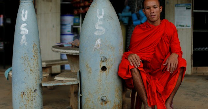 In some areas of Lao, there’s such an abundance of US bombshells that people repurpose them into house supports, tables, and even bbq grills