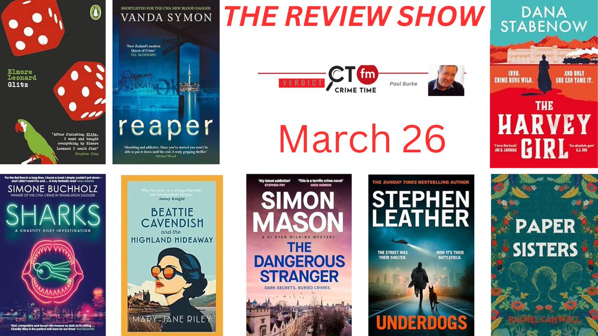 OrendaBooks's tweet photo. We are so excited that #Sharks by #SimoneBuchholz (t. by @FwdTranslations) and #Reaper by @vandasymon are both featured in THE REVIEW SHOW by CrimeTimeFM with @paulburkeradio!
You can check out the BRILLIANT podcast below!
๐https://t.co/p0NlExh64w
#TeamOrenda #CrimeTimeFM https://t.co/wnFBf95DUQ