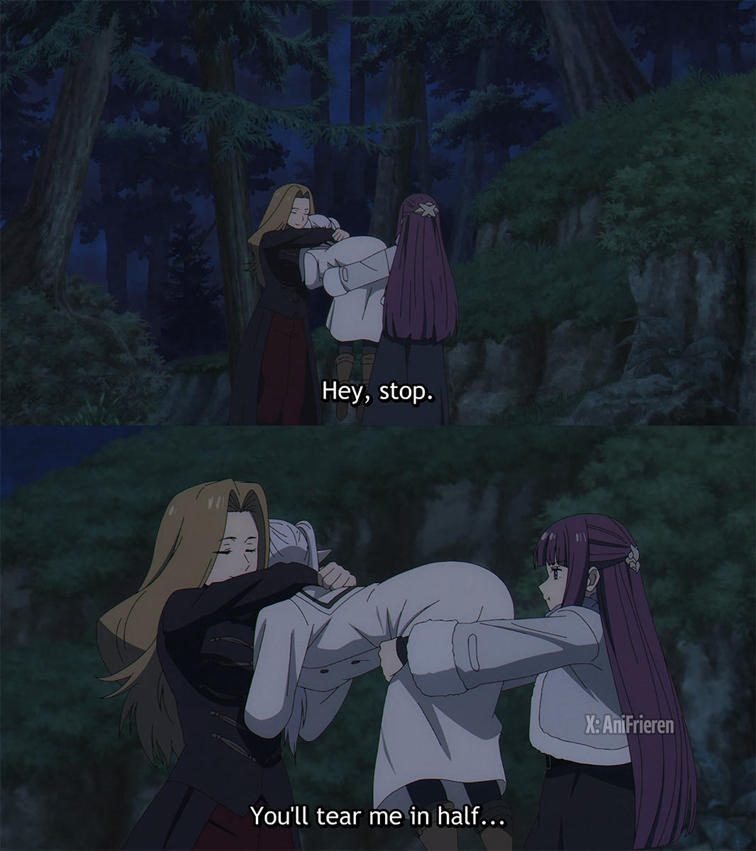 Fern and Methode fighting over Frieren 😭