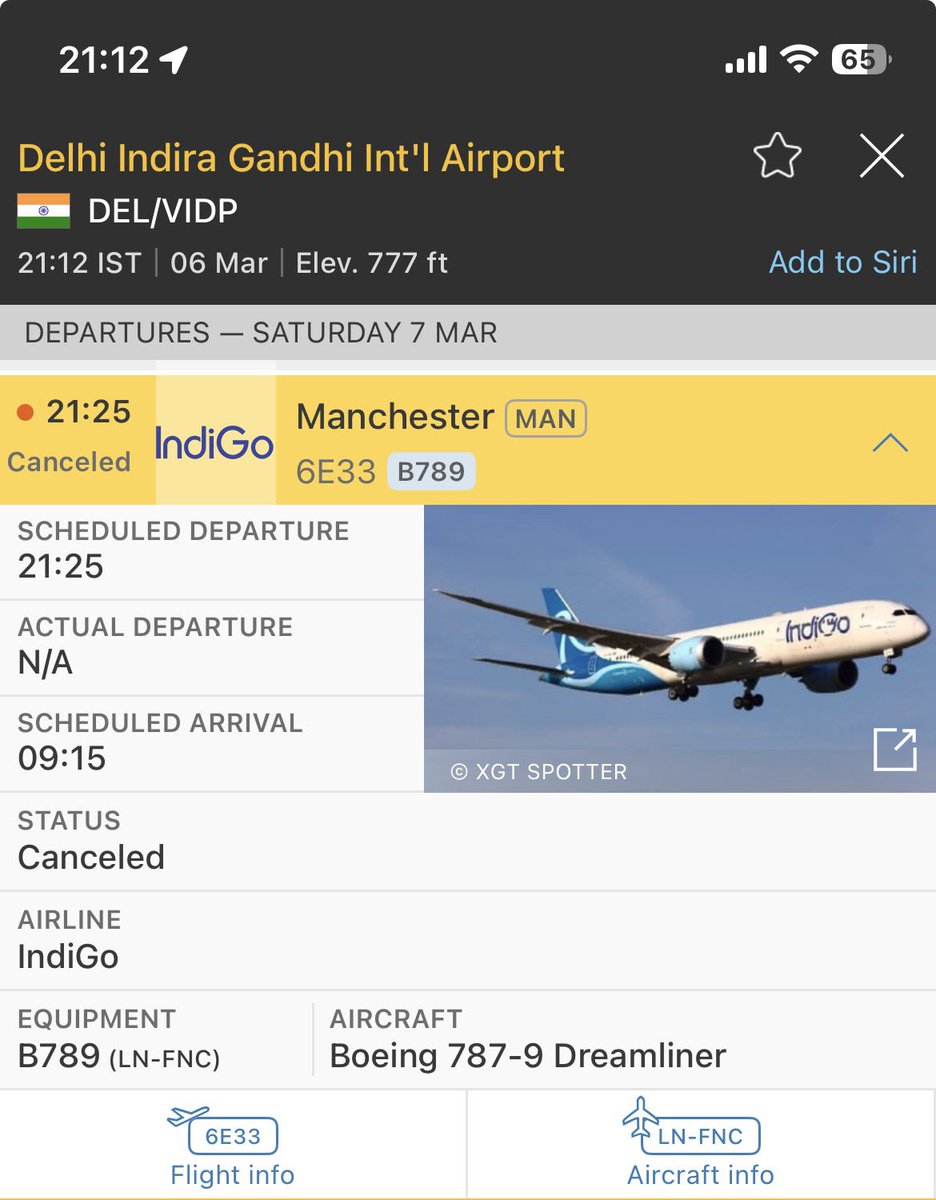 BrightSpark1701's tweet photo. @IndiGo6E @IndiGo6E DEL-MAN showing as confirmed in my app. Not a single update via WhatsApp or email. 

What is happening for 6E33 Sunday 8th 02:55??? https://t.co/zvEMa9RrvS