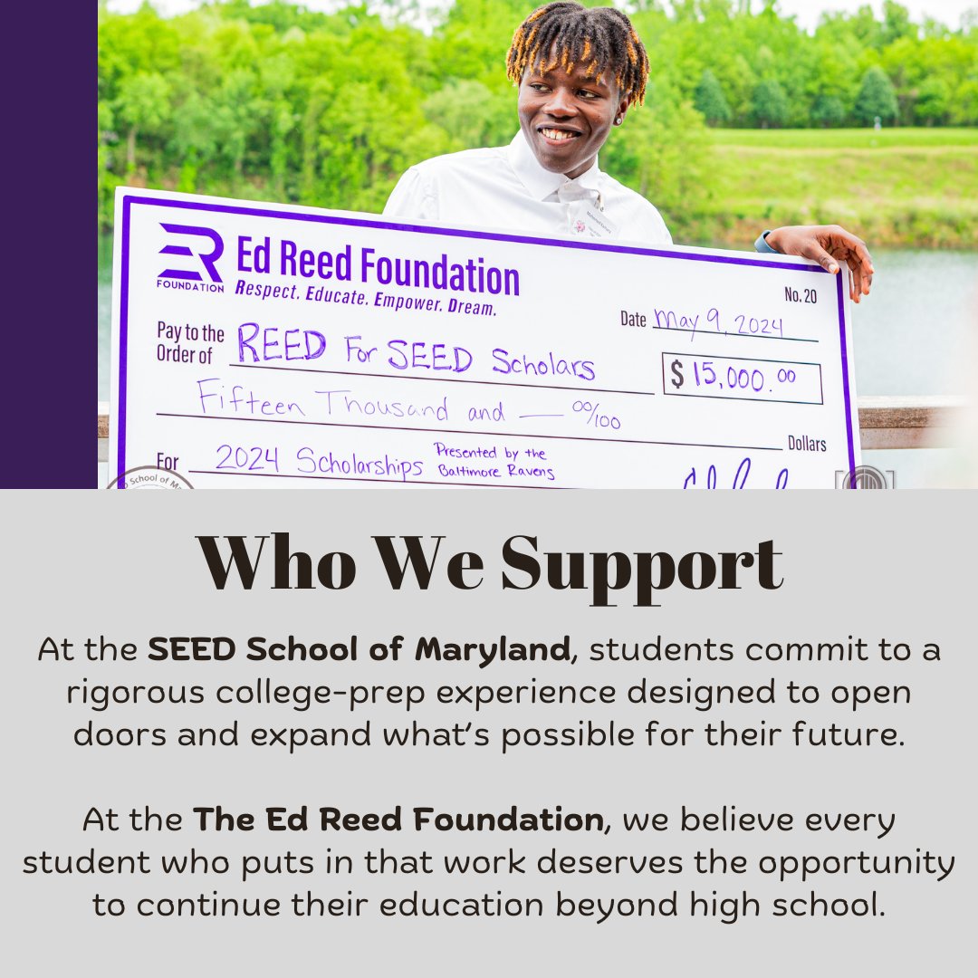 Ed Reed Foundation tweet media