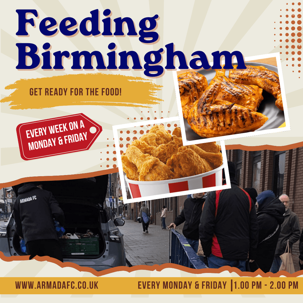 Armada__FC's tweet photo. Feeding Birmingham Together, Yummy Yummy!!
Mondays &amp; Fridays, 1.00pm - 2.00pm
Back of Smithfield House, Digbeth, Birmingham, B5 6BS
Going to sleep with a belly of food.
https://t.co/BT3qC2ydBv https://t.co/X15kM0IphJ