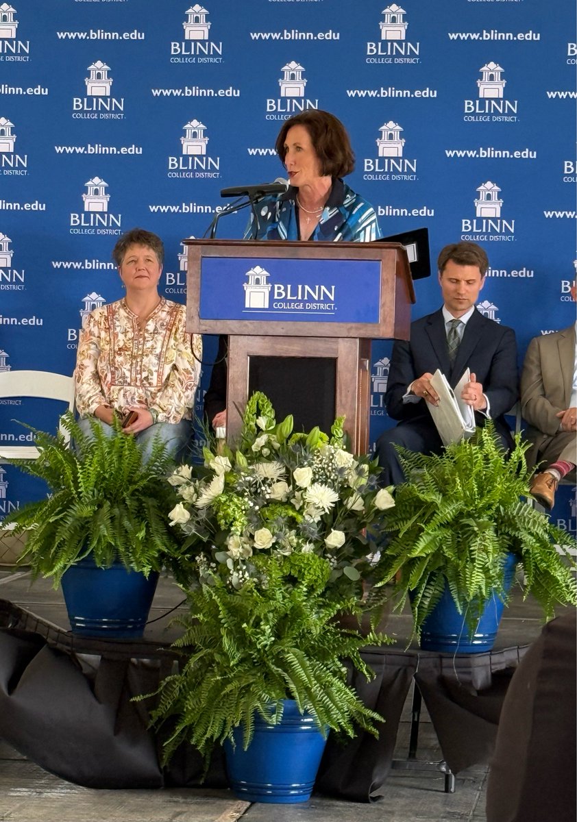 BlinnCollege's tweet photo. “I had a vision that one day Blinn College would have a campus in Waller and today we’re making it a reality.” - @LoisKolkhorst at today's #BlinnWaller Campus groundbreaking https://t.co/QeTXObbBNi
