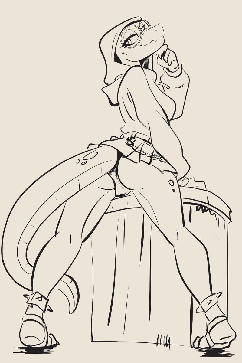 Artydrarg's tweet photo. Here are some quick sketches in a more cartoonish style, I'm really liking this style lately #furryart #scalieart https://t.co/HapBDmJgZK