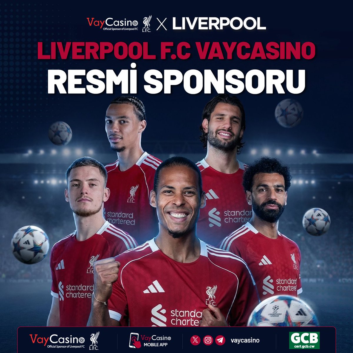 Vaycasinobankav's tweet photo. VAYCASINO X LIVERPOOL

Resmi Sponsorluk Anlaşması Yenilenmiştir

DEVLERİN ADRESİ!

Vaycasino Bankadır!

https://t.co/JGPzeMXF2G https://t.co/PWP14awpRq