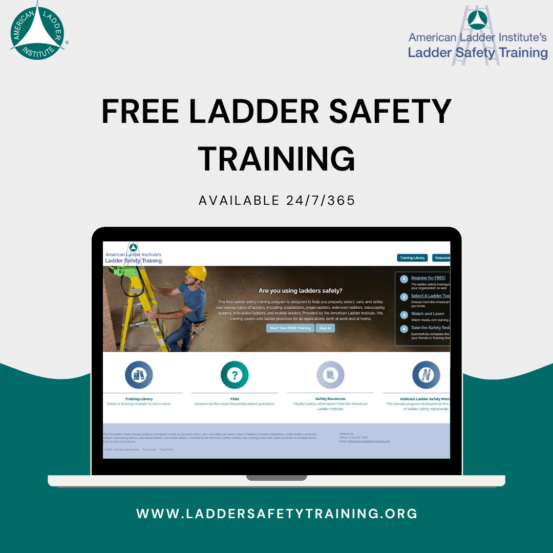 Ladder Safety Month tweet media