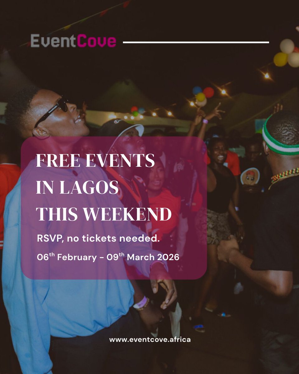 eventcoveafrica's tweet photo. Lagos is expensive, but your weekend doesn't have to be. 😎 

Which one are you sliding to? 👇 
(📷 :loud &amp; quiet)

#violetsforher peller mavo nysc nigeria https://t.co/LbUvxCu8dj