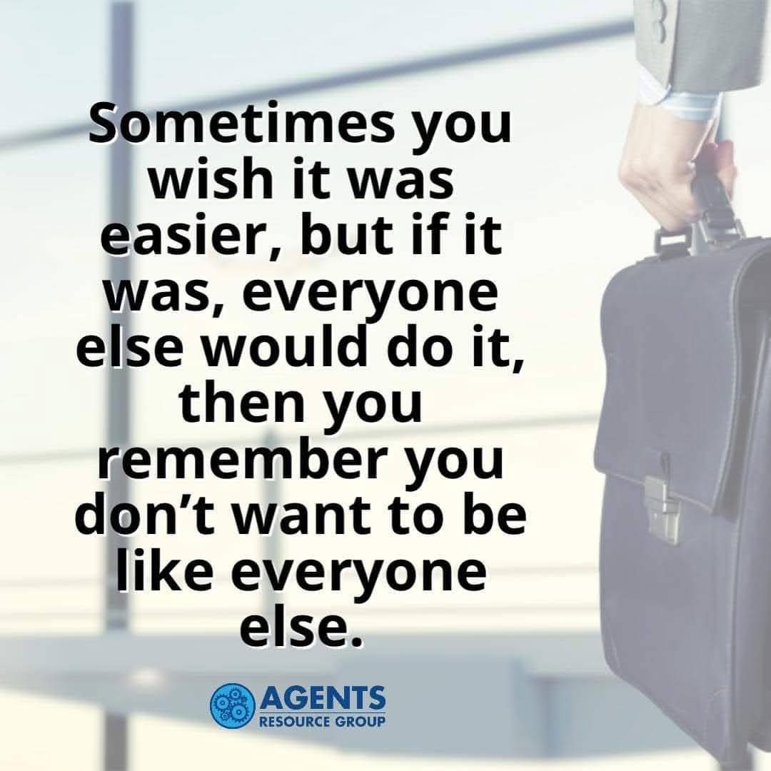 If it were easy everyone would do it! Stand out in the crowd by being consistent!
