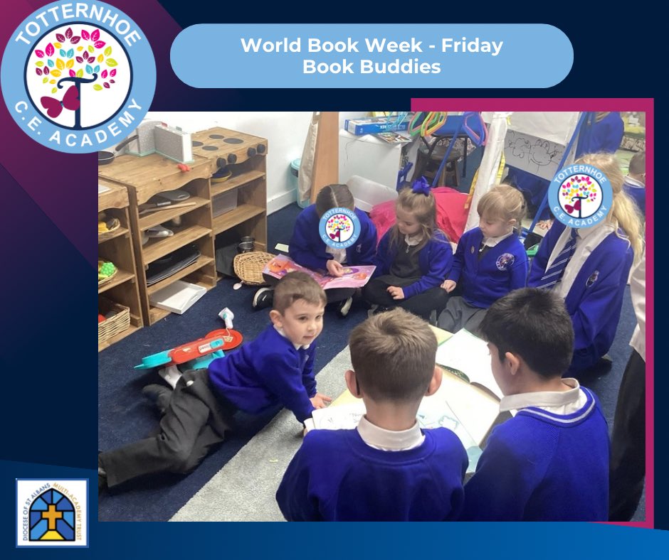 TotternhoeCE's tweet photo. 📚 World Book Week - Friday 

We finished our amazing book filled week with Book Buddies. The classes mixed and read to each other, the younger ones listening intently whilst the older ones proudly read their chosen stories. https://t.co/kePaLUkoDd
