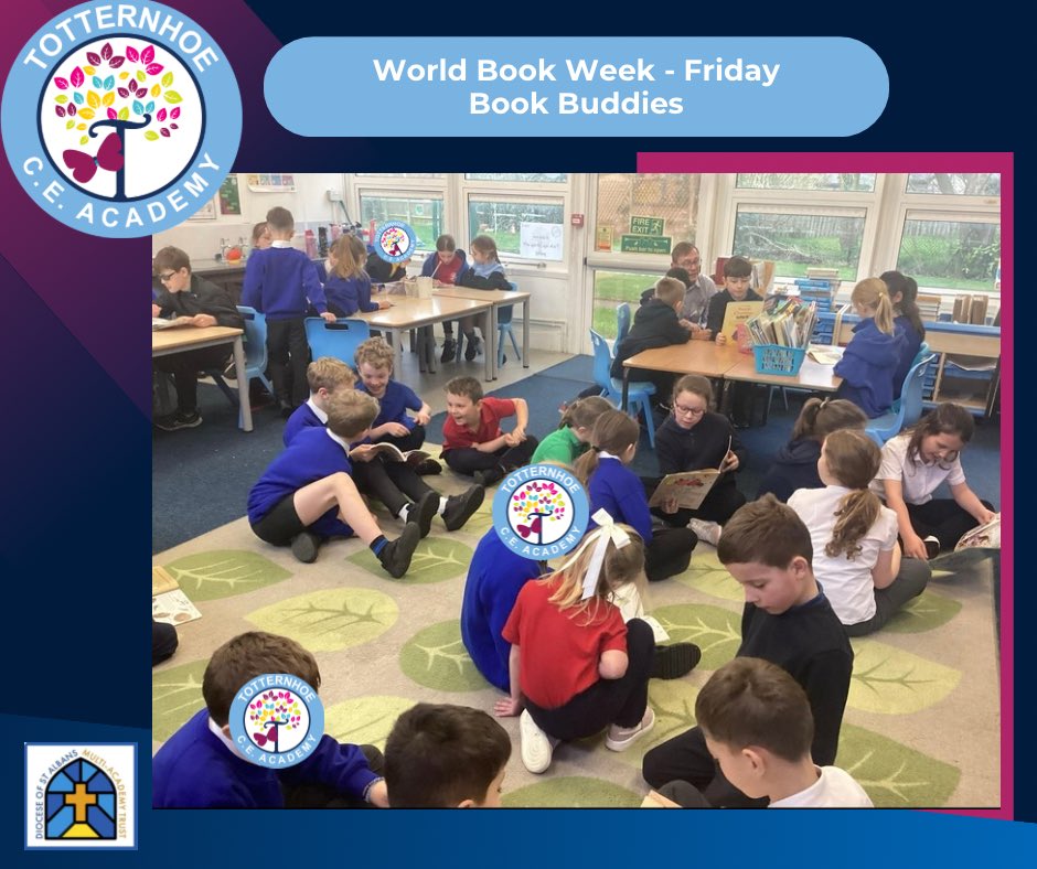 TotternhoeCE's tweet photo. 📚 World Book Week - Friday 

We finished our amazing book filled week with Book Buddies. The classes mixed and read to each other, the younger ones listening intently whilst the older ones proudly read their chosen stories. https://t.co/kePaLUkoDd