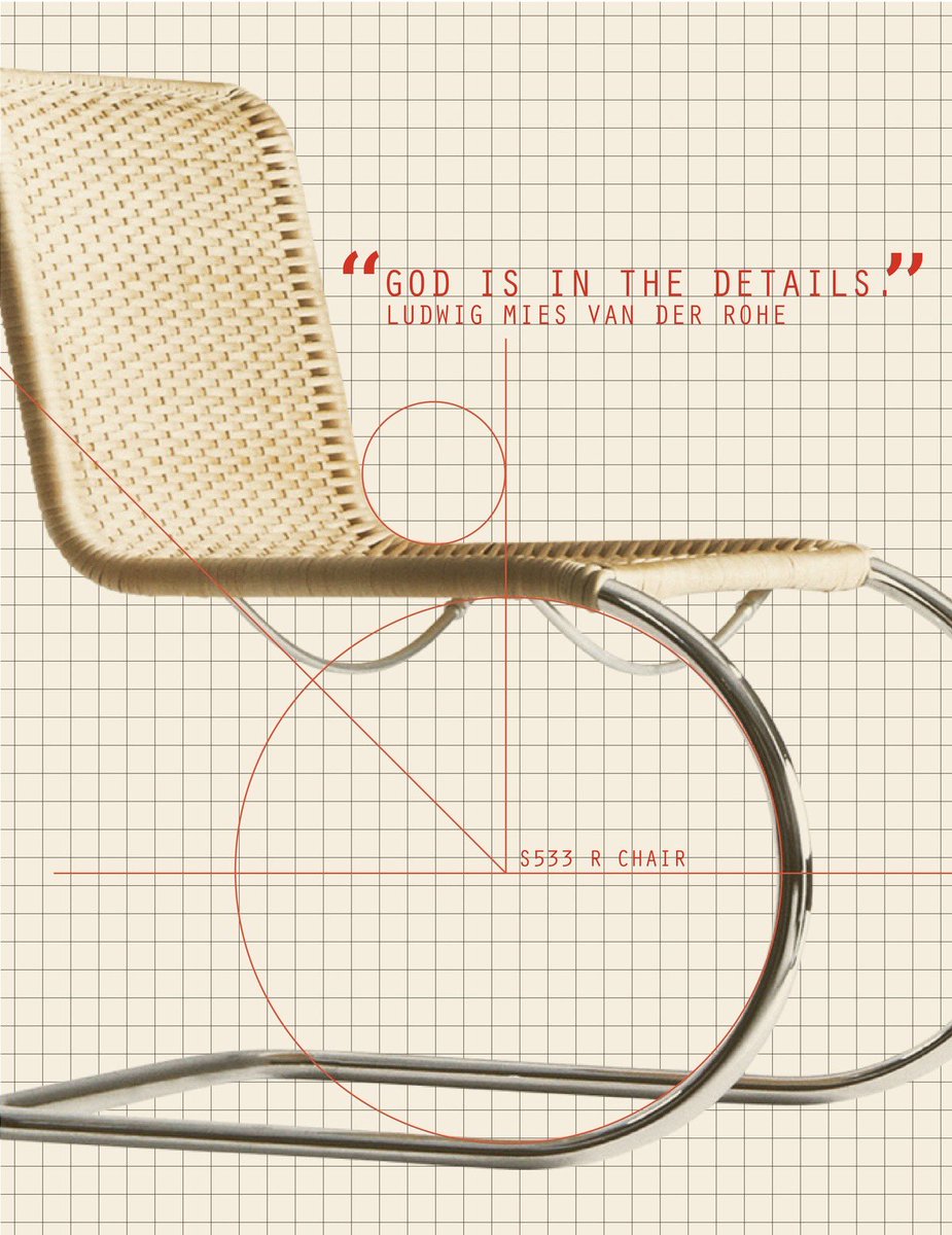 BauhausMovement's tweet photo. S 533 Chair by Ludwig Mies van der Rohe https://t.co/kY9wRec5ad