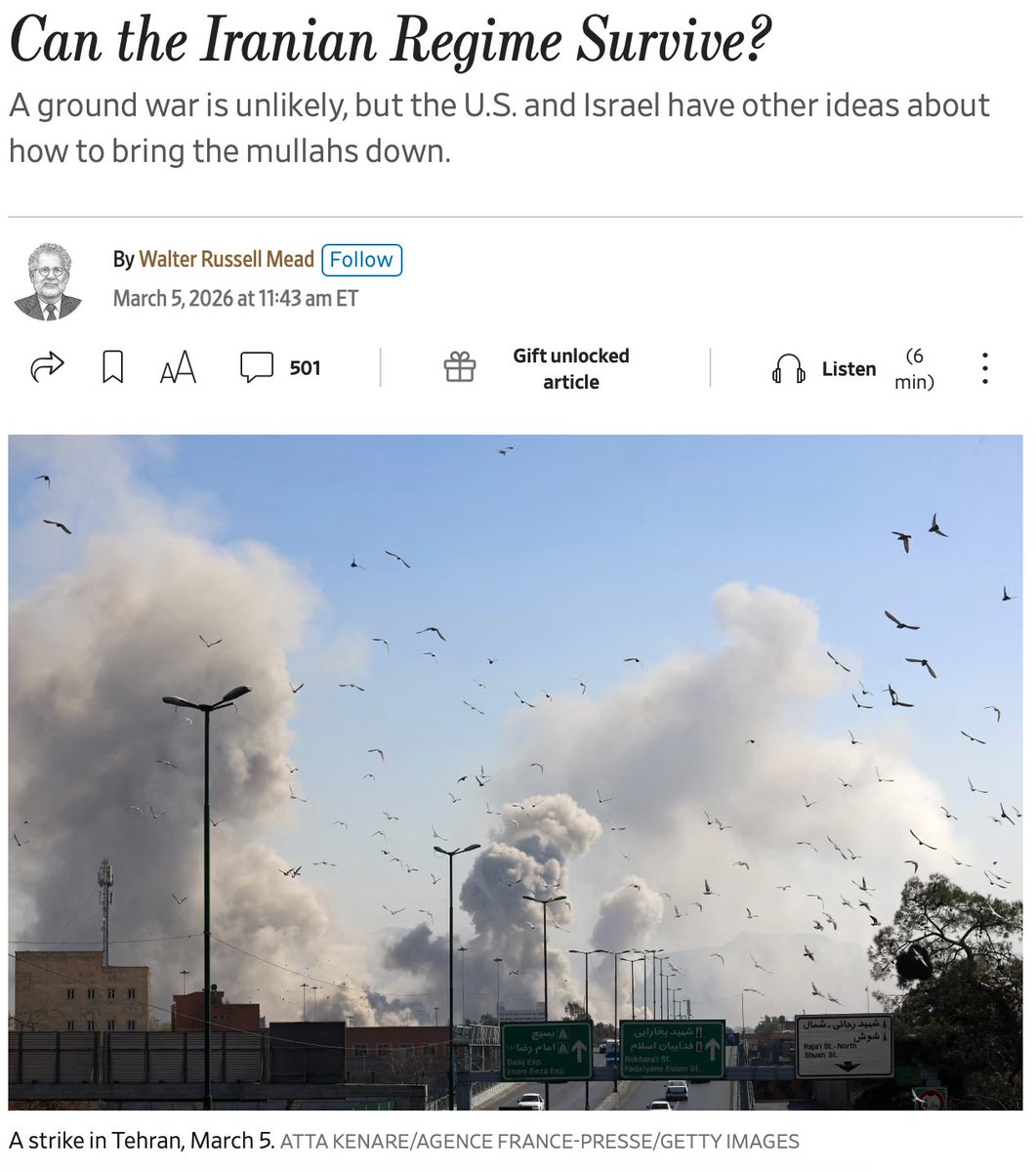 Iran went into the war with two goals:

1. To spread enough devastation in the region to separate its neighbors from Washington and block Middle Eastern oil from world markets.

2. To force the US to choose between allowing the regime to survive and waging a deeply unpopular and