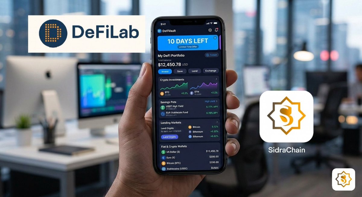 YeversonGomez's tweet photo. 10 Days Left 🚀
#DeFiLab is building a fully online platform to expand access to financial services through #decentralized finance. Save, lend, and invest with transparent, secure #blockchain technology.
LINK:
https://t.co/jIes983DF9

#Sidra #SDA #SidraChain $Pi #FinTech https://t.co/uDrnL7lLMc