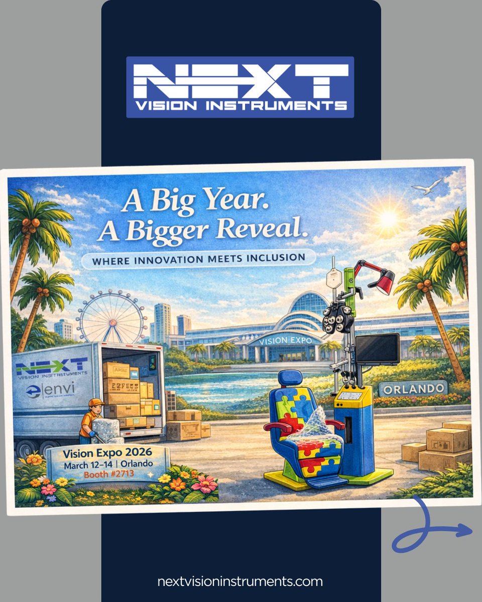 NextVision_'s tweet image. Vision Expo is next week. Visit us at Booth #2713 to explore new &amp;amp; certified pre-owned equipment and see a custom exam lane inspired by one of our team members and his son on the autism spectrum. Sneak peek in our blog:
 nextvisioninstruments.com/Blog/vision-ex…

#nextvisioninstruments #eyecare