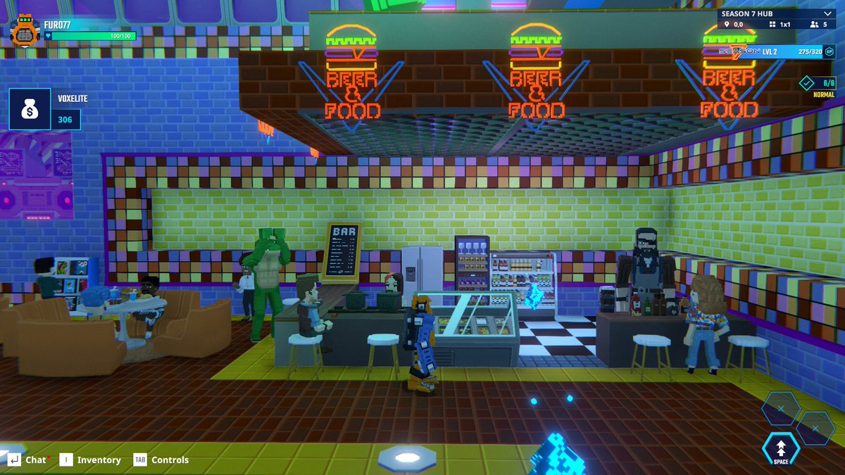 Lunch break at the food truck in The Sandbox Season 7. What’s on the menu? <a href="/TheSandboxGame/">The Sandbox</a>  tsbga.me/TheSandbox #Season7