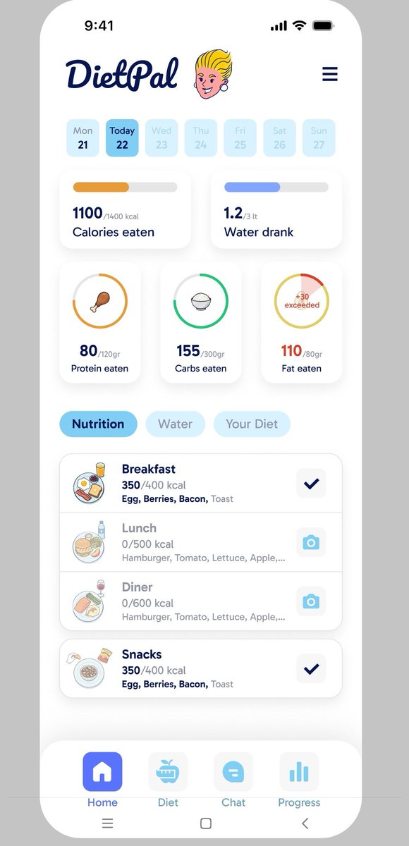 alimertcank's tweet photo. That's where we come in, we are here for you with AI support at every step in DietPal.

We care about your health! https://t.co/cDbeDHTNfc