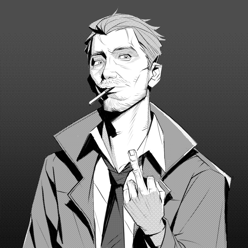 Hyacinth_0510's tweet photo. Not my art but my commission
#JohnConstantine #Hellblazer #Eldridgelaunchednewdrinkstoday https://t.co/WUJgCRttzK