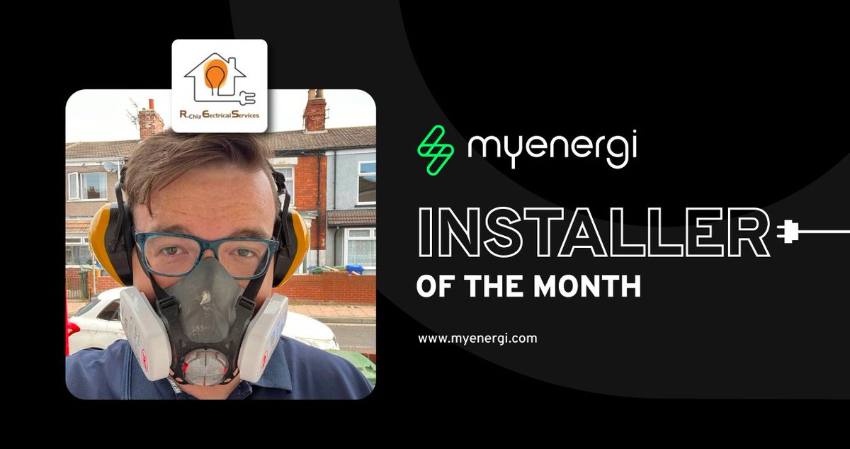 myenergiuk's tweet photo. ⚡ Installer of the month RES is a local company to myenergi HQ, R-Chiz Electrical Services. We’re seeing some great installation work of our zappi chargers within the area, keeping customers fully charged. Keep up the great work. 

#installerofthemonth #myenergi #zappi https://t.co/UoHAOulBTM