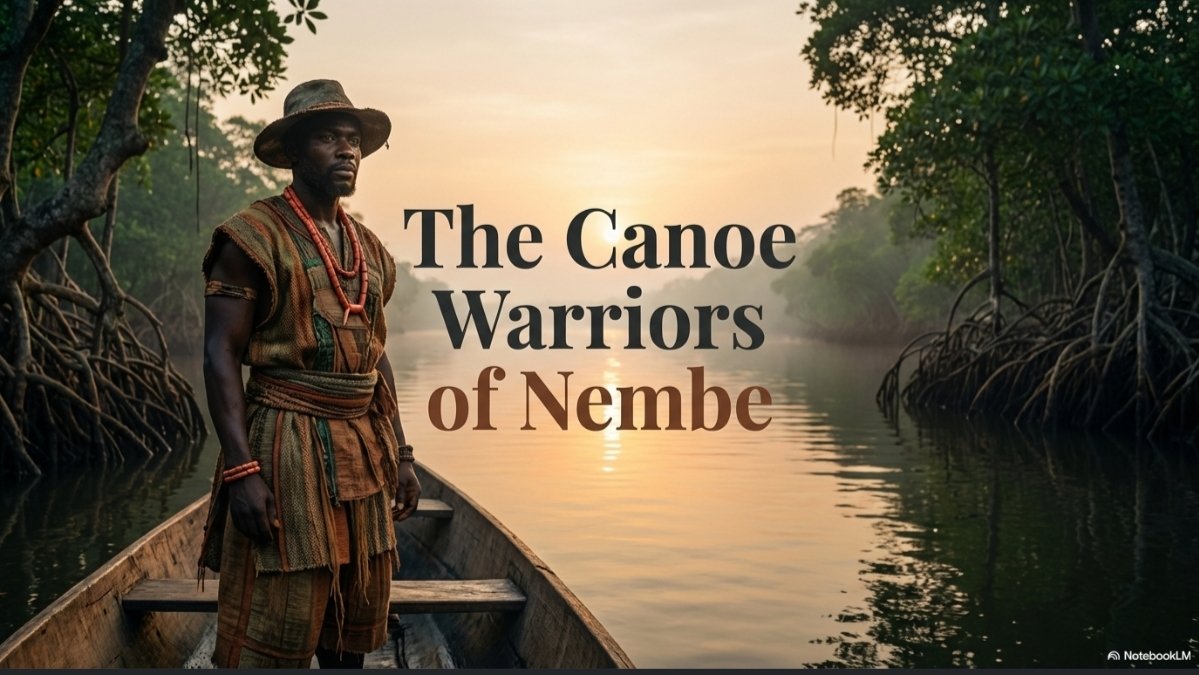 FictionXHistory's tweet photo. Born on the water among the mangroves of the Nembe Kingdom, a powerful riverine state controlling trade routes through the Niger Delta, Tari grew with the river. From boyhood he mastered silent paddling, narrow creeks &amp; ambush tactics,  #NembeKingdom #History #Bayelsa https://t.co/oFhd1hAOkd