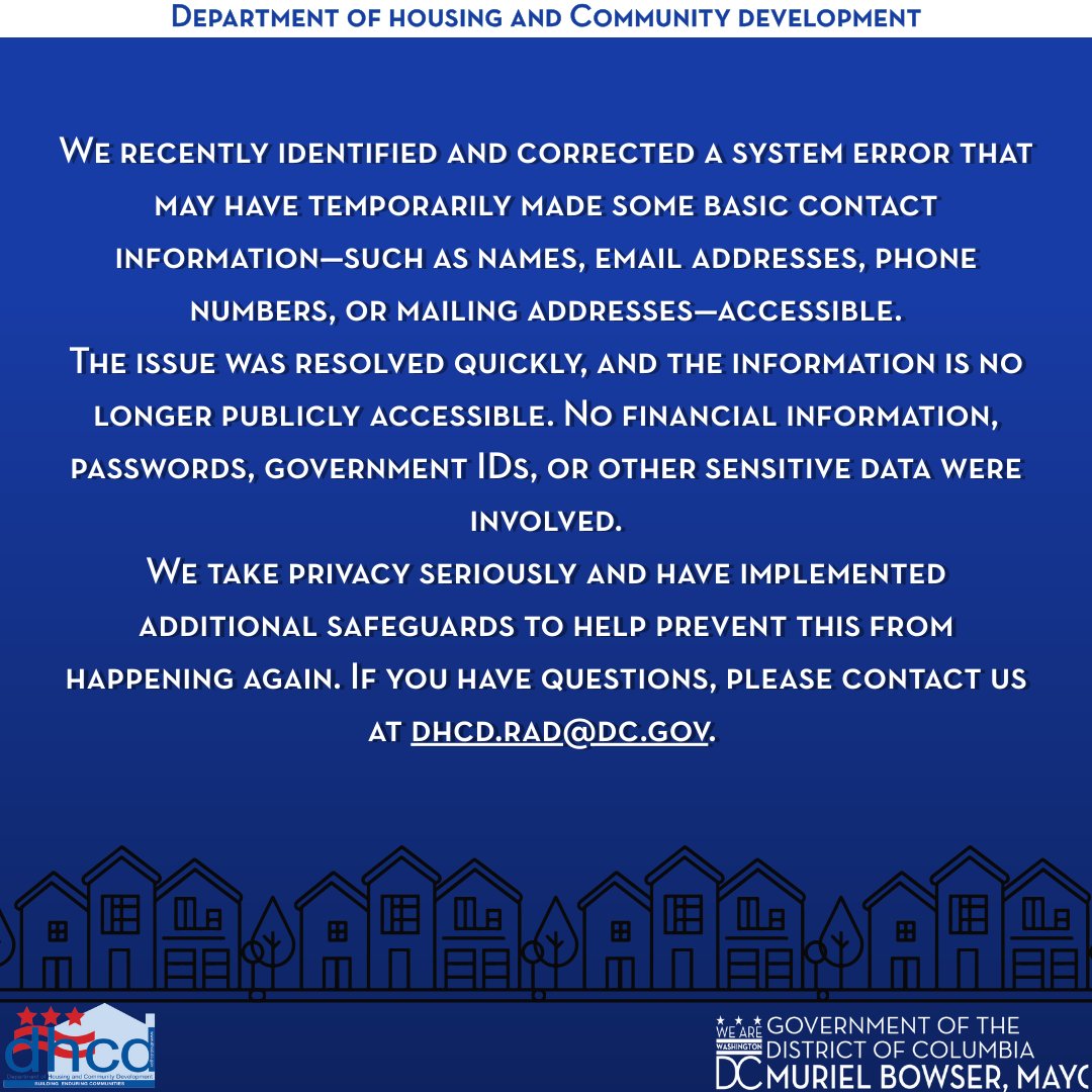 DC Department of Housing and Community Development tweet media