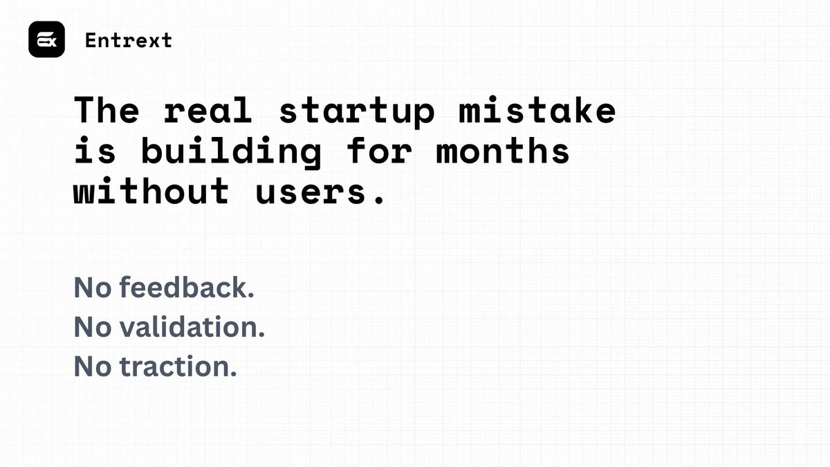 Entrextlabs's tweet photo. Perfectionism is just procrastination. If you aren't embarrassed by your v1, you launched too late. Stop hiding.
Launch messy, Fix it in public.

Speed > everything.

check us out on https://t.co/LshLqoMtwK

#entrext
#saas 
#buildinpublic 
#shiipt
#solopreneur
#indiehackers https://t.co/xsMXo9ilDN