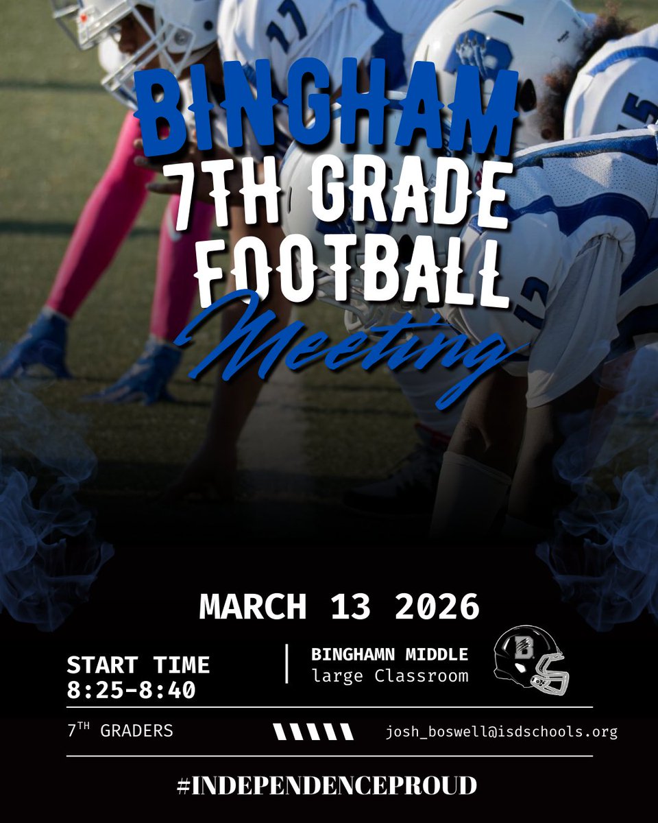 BMSBEARSFBALL's tweet image. Here we go! 
Class of 2031, it's your team NOW!
@STUCOBingham 
@BinghamBears 
@Matthew_D_Perry 
@Coach_Ramos22 
#GoBears