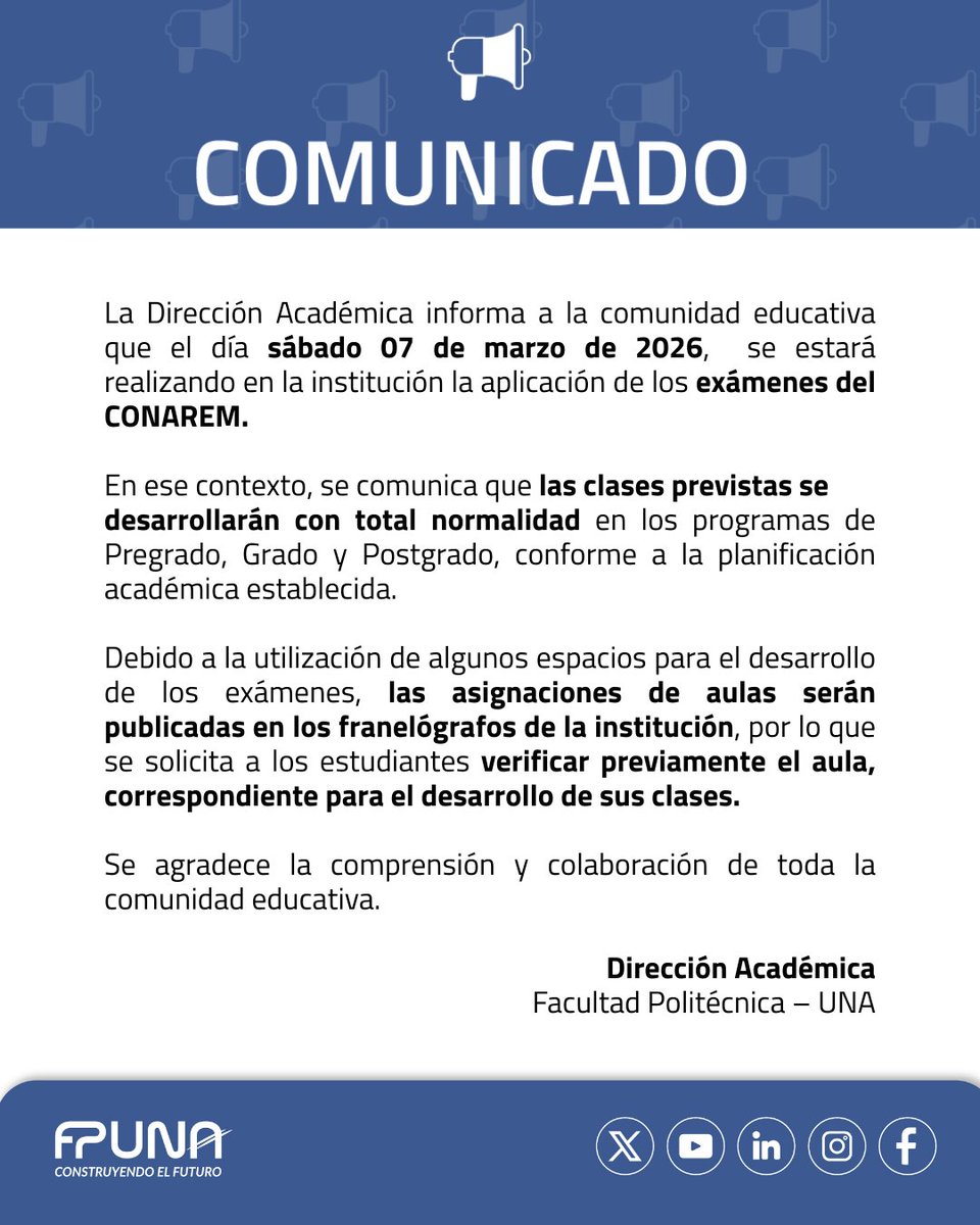 Facultad Politécnica UNA tweet media