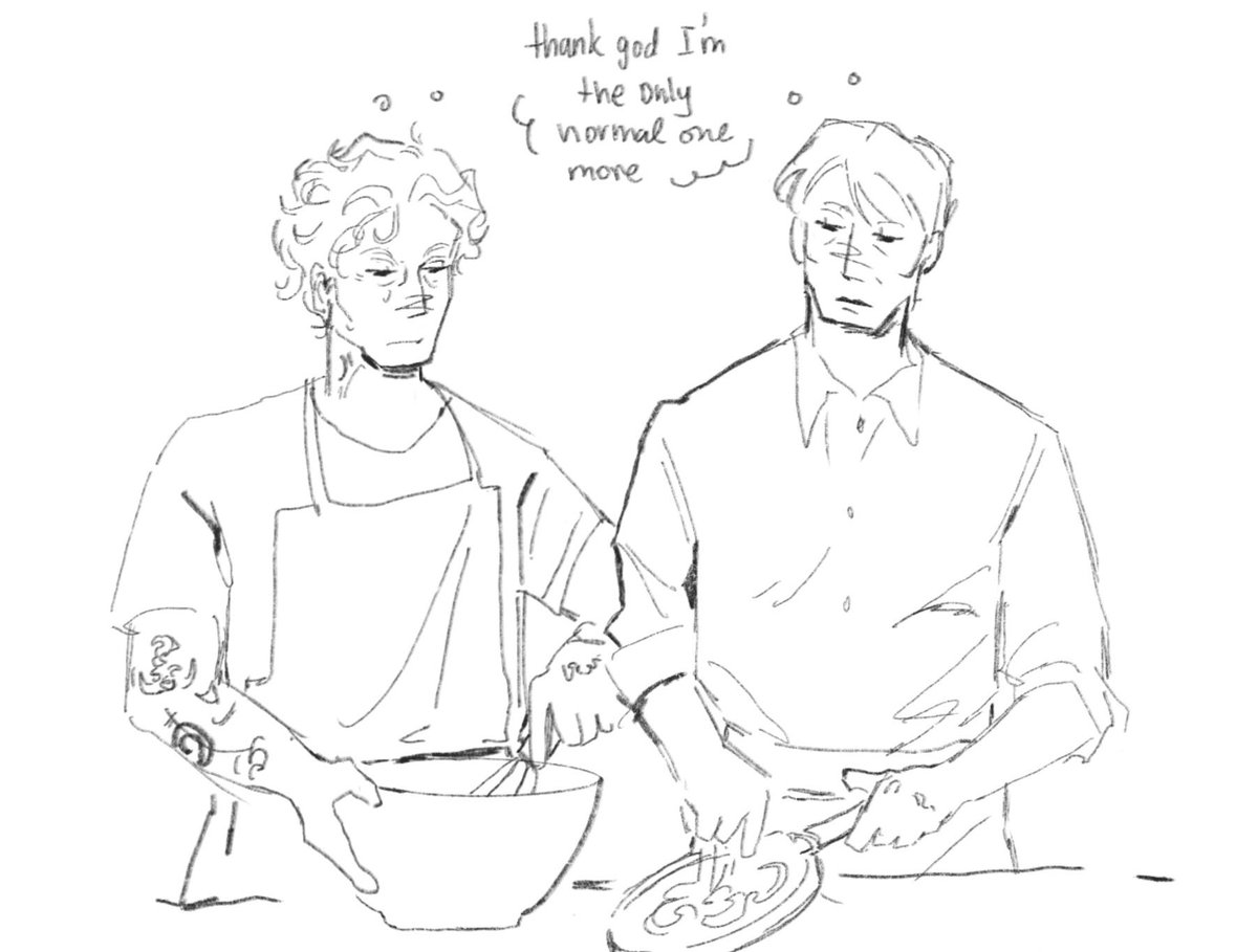I know no one gaf but carmy and Hannibal cooking together