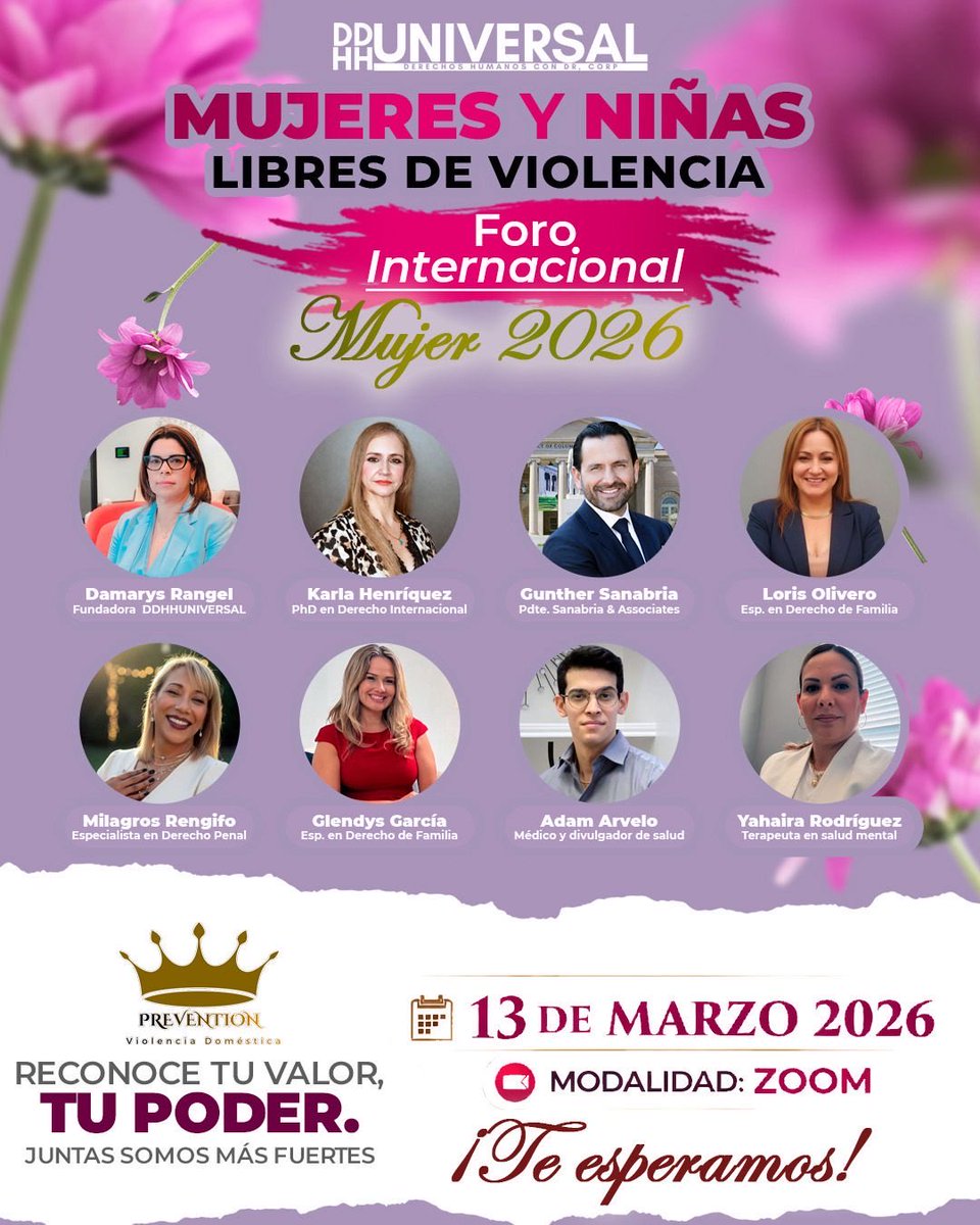 ddhhuniversal's tweet photo. migratoria (VAWA, Visa U y Visa T).

📅 13 de marzo de 2026
⏰ 10:00 AM – 12:30 PM
💻 Vía Zoom

Porque conocer tus derechos también es una forma de defensa. https://t.co/epnZRan9Rg